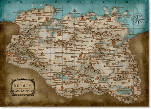 skyrim_map_small_skyrim_map_Elder Scrolls V_elder scrolls_2011_world map_poster_world_game