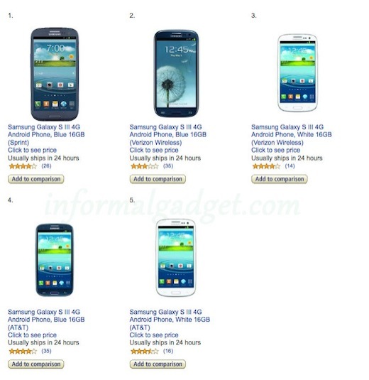 Amazon-sale-samsung-galaxy-s3-99-gs3-price-drop-verizon-sprint-att-at&t-logo-image